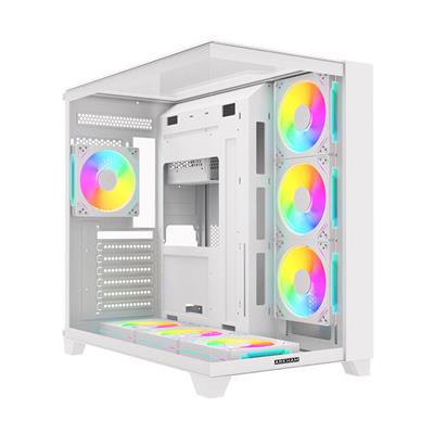 Gabinete Arkham Minor White X7 Fans ARGB