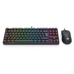 Combo Teclado Mecanico Switches Red Y Mouse Gamer Pixart 3327 Redragon S146