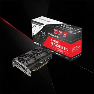 Placa de video AMD Radeon Sapphire Pulse RX 6500XT Gaming OC 4gb GDDR6