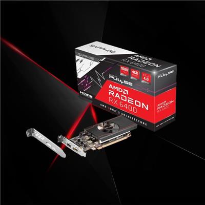 Placa de video AMD Radeon Sapphire Pulse RX 6400 4GB GDDR6 H-S