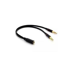 Cable Adaptador de Audio jack Hembra a 2 Macho