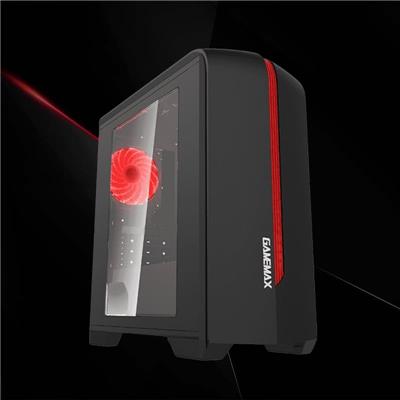 Gabinete Gamemax H601 Centauri Black/Red