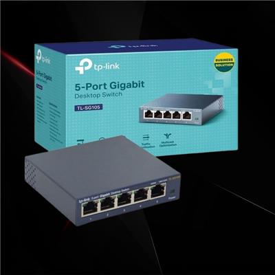 Switch Tp-link 5 Puertos Gigabit Acero TL-SG105