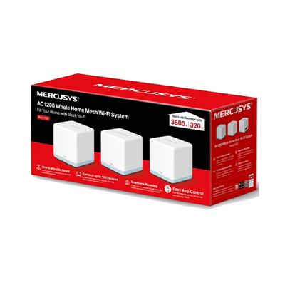 Repetidores Halo H30 Pack de 3 Mesh Mercusys AC1200 Wifi System