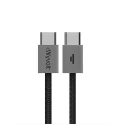 Cable Wyvolt Weave Usb C a Usb C 60W Gris 1 Metro