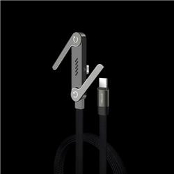 Cable Wyvolt Weave Pro Usb c a USB c Gaming 240W Gris 1.5 Metros